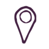 Icon mit einem Ortsmarker